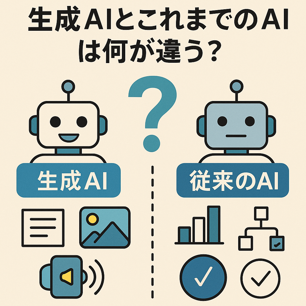 生成AIとこれまでのAIは何が違う？それぞれの特徴と最新情報を解説！